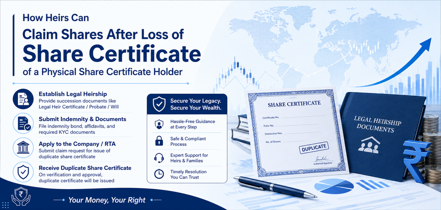 Heirs Can Claim Shares After Lost of Share Certificate